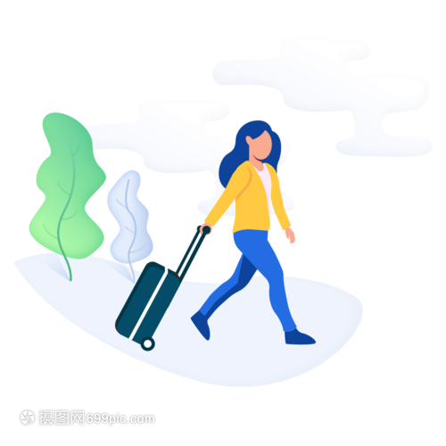 女人出行圖標(biāo)免摳矢量插畫(huà)素材